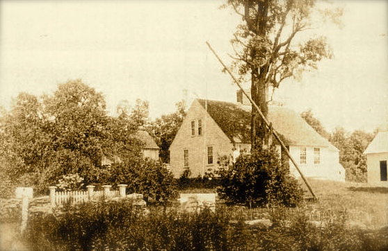 Edward Steere's boyhood home on Snake Hill Road in Glocester, Rhode Island (ca 1890)